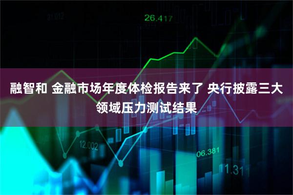 融智和 金融市场年度体检报告来了 央行披露三大领域压力测试结果