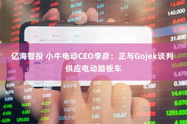 亿海智投 小牛电动CEO李彦：正与Gojek谈判 供应电动踏板车