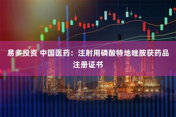 易多投资 中国医药：注射用磷酸特地唑胺获药品注册证书