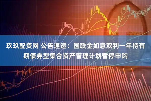 玖玖配资网 公告速递：国联金如意双利一年持有期债券型集合资产管理计划暂停申购